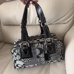 COACH コーチ ソーホー パッチワーク サッチェル シグネチャー バッグ