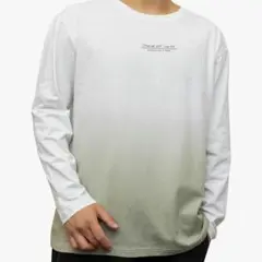 ATCGAUG tシャツ メンズ 長袖 大きいサイズ 長袖Tシャツ ホワイト