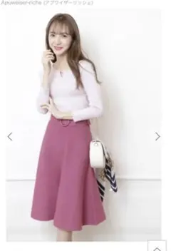 アプワイザーリッシュ　カラーニットワンピース