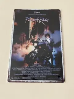 プリンス Prince Purple Rain ブリキ看板