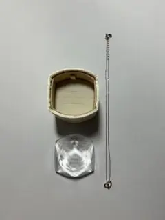 4°C シルバー　ハート型ネックレス　ケース付き