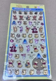 新品未開封　プーさん ボンボンドロップシール
