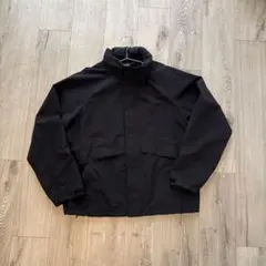 ウインドプルーフスタンドブルゾン ユニクロ L ブラック 防風 撥水