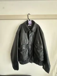 美品WYMLIDMN ARTIFICIALGRAINSHORT BLOUSON