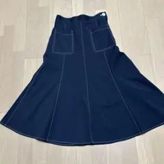 お値下げ　ノーリーズ　8枚はぎスカート　36 ブラック