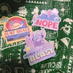 スティッチ ステッカーセット 　ディズニー　 シール　3枚　まとめ売り