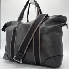 美品✨コーチ ショルダーバッグ 2way レザー ヘリテージ 大容量 ブラック