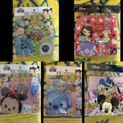 ディズニー ツムツムetc.巾着5枚セット