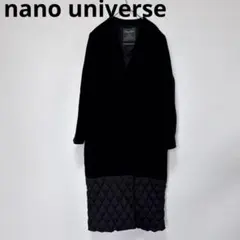 nano universe ナノユニバース（36）ロングコート ブラック 黒
