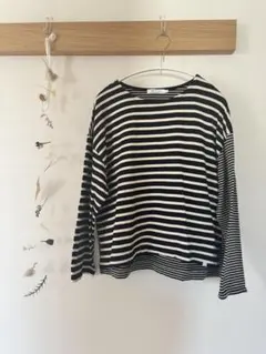 アメリカンホリック 長袖ボーダーボートネック トップス