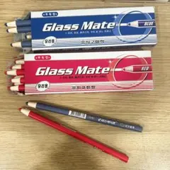 Glass Mate 採点ペン 赤 青 韓国 文房具 色鉛筆