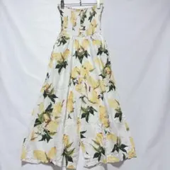 Blue Island ベアトップ サロペット ワイドパンツ レモン柄のサムネイル
