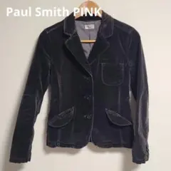 ポールスミス ピンク ベロア テーラードジャケット 羽織 サイズ40 ストレッチ