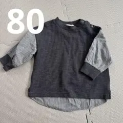 春服　長袖Tシャツ　バースデイ　女の子　80 サイズ　保育園着