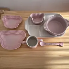新品未使用品☆LE CREUSET ベビー用食器セット ピンク【4465】 新品未使用品☆LE CREUSET ベビー用食器セット ピンク【4465】 - メルカリ