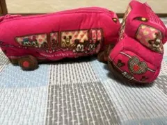 ディズニー バス型ポーチ ピンク 2つセット