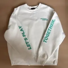 CHIP CLIP ホワイト トレーナー Lサイズ