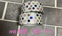 mt♡マスキングテープ2本セット 箔ドット
