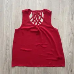 【美品】Forever 21 赤 タンクトップ Sサイズ
