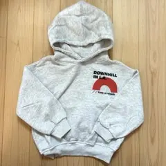 ZARA パーカー 裏起毛 グレー 116