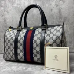 美品 GUCCI オールドグッチ シェリーライン ボストンバッグ GG OLD