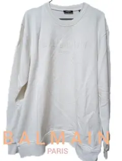 BALMAIN PARIS ロゴ刺繍 スウェット ホワイトのサムネイル