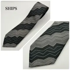 SHIPS シップス ジャガード ジグザグ ネクタイのサムネイル