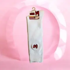 ミニーマウスデザイン キッズ靴下 ホワイト16-18cm