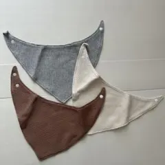 コットン三角スタイ3色セット