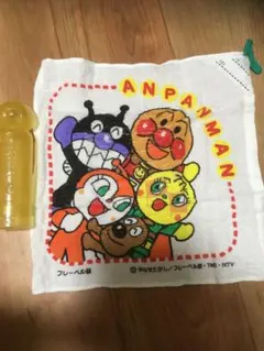 アンパンマンネームタオル　2本セット　色、ホワイト