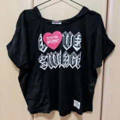 PINK LATTE　フード付きTシャツ