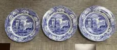 イギリス　スポードSpode ブルーイタリアン26㎝✖️３枚　（ディナープレート）のサムネイル