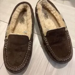 UGGアグ　アンスレームートンファーモカシン　ローファー　エスプレッソ