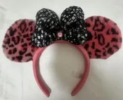ミニーマウス ヒョウ柄カチューシャ平成