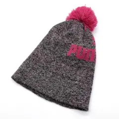 US買付 ビーニー PUMA ポンポン付き ニットキャップ