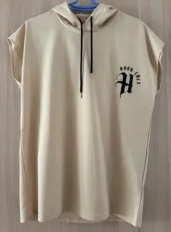 【SHEIN】半袖パーカー Tシャツ ベージュ M