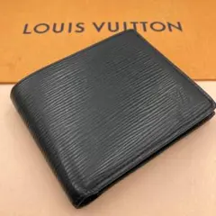 ルイヴィトン Louis Vuitton エピ 二つ折り財布 M60332 黒 - メルカリ