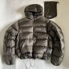 【美品】 モンベル ライトアルパインダウンパーカ カーキ　XL ドローコード