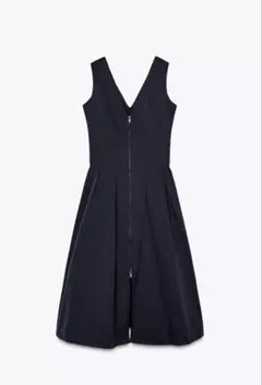 ZARA ZWコレクション ジップアップ ミディ丈ワンピース