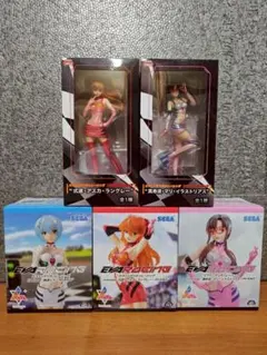 エヴァンゲリオンレーシング(未開封) プレミアムフィギュア(５体セット)