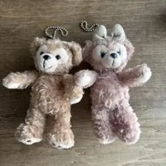 ダッフィー シェリーメイ ぬいぐるみバッジ ディズニー 2点セット まとめ売り