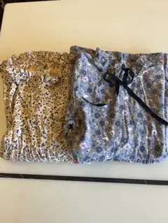 花柄ワンピース 120 2点セット 女の子 長袖 可愛い ナチュラル系