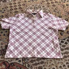 BURBERRY GOLF チェック柄ポロシャツ Lサイズ