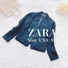 ZARA✨ザラ✨ノーカラージャケット 個性的 フォーマル オフィスカジュアル 黒