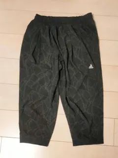 adidas 幾何学模様 クロップドランニングパンツLサイズ