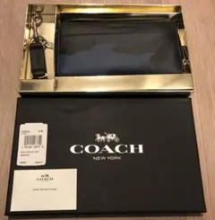 【入手困難】COACH メンズ 長財布 キーリングセット