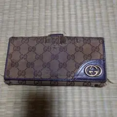 GUCCI GGパターン 長財布 ブラウン
