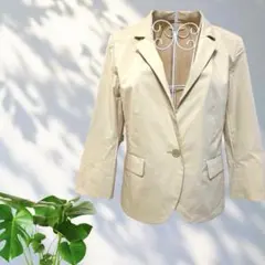 STRAWBERRY-FIELDS ベージュ　 テーラードジャケット　日本製