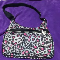 レスポ　レオパード柄 ショルダーバッグ