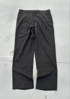 vintage 2tuck wide slacks black
